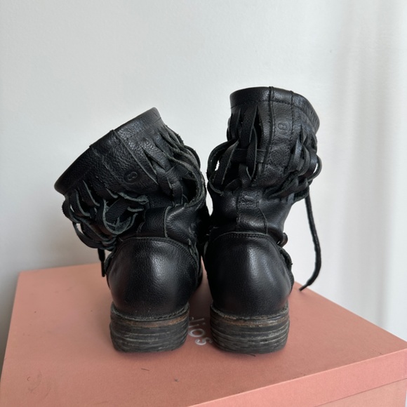 Slouchy combat boot in soft leather - Picture 3 of 4